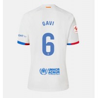 Barcelona Paez Gavi #6 Vonkajší Ženy futbalový dres 2023-24 Krátky Rukáv